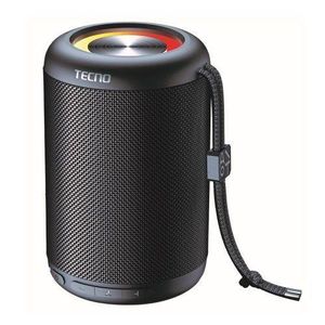 Tecno Square S3 - Enceinte Bluetooth Original - Basses Son Puissante - 12 heures d’autonomie - Lumières LED Multicolores
