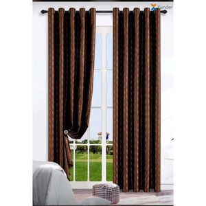 Rideaux 2 pièces Marron pour Salon ou chambre - 2 pièces