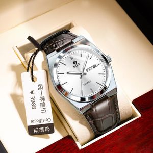 Original Montre à quartz pour homme en cuir de luxe modèle 896, sportive, lumineuse, étanche, lumineuse + Coffret