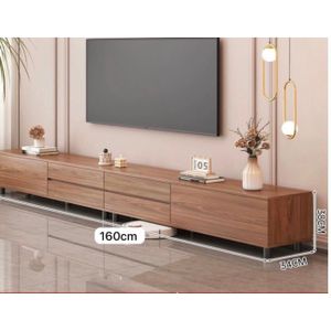  Meuble TV en bois massif avec  tiroirs 160 cm