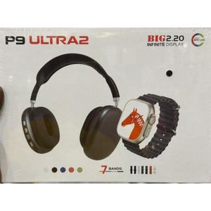 P 9 Ultra 2 avec kasque booltoochet chargeur sans fil - Écran 49 mm
