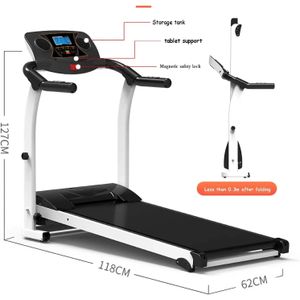 Tapis Roulant Pliable motorisé pour la maison et le bureau, Vitesse réglable 12 KM/H ,entrainement cardio pour la Maison