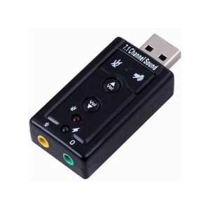  Mini carte son externe USB 7.1 canaux Convertisseur adaptateur audio 3D