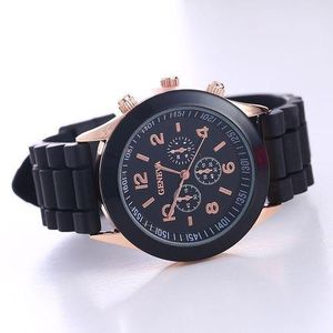Montre Pour Femmes Silicone Jelly Colour - Black