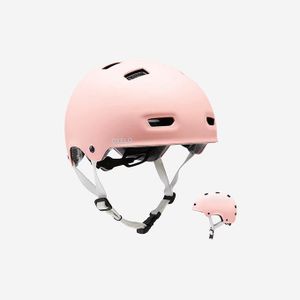 Oxelo Casque Roller Skateboard Trottinette Mf500 Bridal Pink