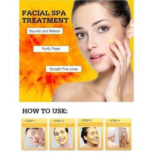 White Label Masque de visage à l'argile curcuma – 120g