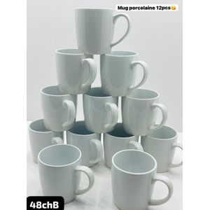 Lot de 6 tasses en porcelaine