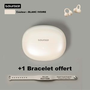 Tourace Écouteur intra-auriculaire sans fil confortable avec réduction de bruit ENC, léger, confortable et idéal pour le sport