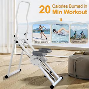Escalier Grimpeur Vertical avec plate-forme Réglable Cardio, équipement d'escalade pratique pour l'intérieure