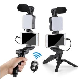 Kit De Prise De Vue Pour Téléphone Portable, Kit Vlog, Enregistrement Vidéo Sur Smartphone Avec Télécommande Bluetooth, Compatible Avec IPhone Et Android Kit Appareil Photo Pour Téléphone Portable