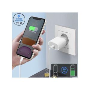 MAIDAOFZ CHARGEUR ULTRA RAPIDE TYPE C VS LIGHTNING POUR TOUT IPHONE ULTRAPUISSANT-