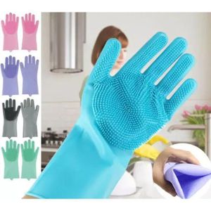 Gants de nettoyage en silicone 
