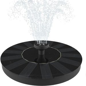 TodyJeyHo Fontaine solaire, pompe de fontaine de bain d'oiseaux à énergie solaire Solatec, kit de panneau solaire de 1,3W, pompe submersible pour arrosage extérieur pour étang, piscine, jardin, aquarium