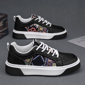 GLARPEBIE Chaussures décontractées pour hommes Baskets de mode pour hommes en rétro classique  - Noir