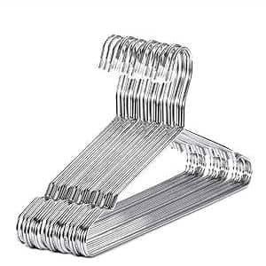 Pack de 10 Cintres en métal entièrement enduits de pvc