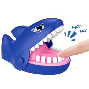 Flushrenic Jouet de doigt de morsure de bouche de requin, jeu de doigt de morsure de bouche de requin pour enfant, jeu de dents de requin de taille de voyage amusant