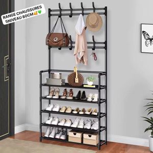 Rangement chaussures multifonctionne, 5 niveaux