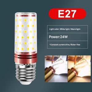 Ampoule LED 24W E27, lumière de maïs ultra-brillante