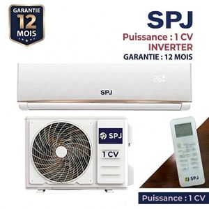 SPJ Split Climatiseur 9000 BTU INVERTER - 1 CV - Garantie 12 Mois - INVSWTU-9KCI01