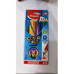Giotto Boîte de 12 Crayons de Couleur  – Ultra-Résistants & Écologiques