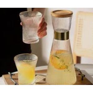 Ensemble Carafe En Verre 7Pcs Raffiné, luxe