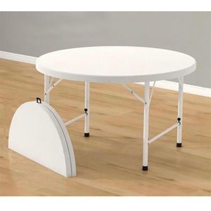 Table Ronde Pliable 2m40 - Diamètre 2m40- Valise / Pliante - Mobilier de Réception, Fêtes, Jardin et Bureau - Blanc