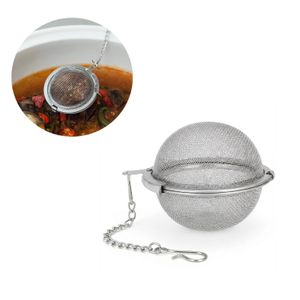 ShebSheb Boule à assaisonnement en acier inoxydable à maille fine, filtre pour soupe, épices et ragoût, boule à thé en métal, accessoire de cuisine