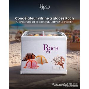 Roch Congelateur Vitrine Horizontal Roch 400 Litres – Ris-400-d – Garantie 12 Mois