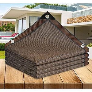 Tissu D'ombrage D'intimité Extérieur 2*3M, Maille Respirante Anti-UV Haute Densité - Marron