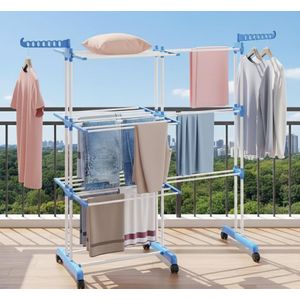 Nouveau séchoir à linge pliable à 4 niveaux avec un sur plus extensible 