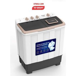 SMART TECHNOLOGY Machine à Laver Double Bac 8Kg- Semi automatique - STMLS-8H- Garantie 6 mois