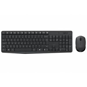 Logitech MK235 – Ensemble Clavier et Souris Sans Fil QWERTY Anglais (US) 2,4 GHz avec Récepteur USB Nano