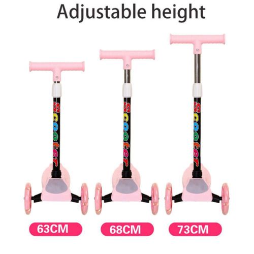 product_image_name-Louna-Trottinette Pliable à 3 Roues avec Flash Lumineux_Rose-1