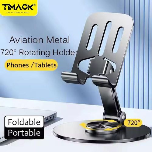product_image_name-Timack- Support Téléphone Bureau Pliable 360° Rotatif Support Telephone en Métal Portable-1