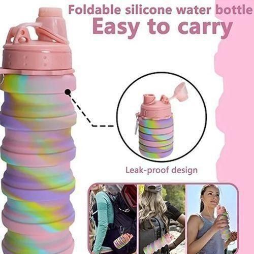 product_image_name-Generic-Bouteille d'eau pliable 600ml Motivateur avec autocollant-5