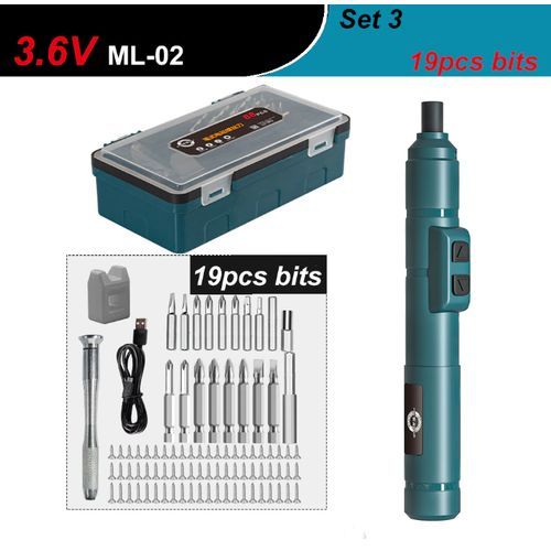 Mini Tournevis Electrique/perceuse Sans Fil 3,6 V, Batterie Au