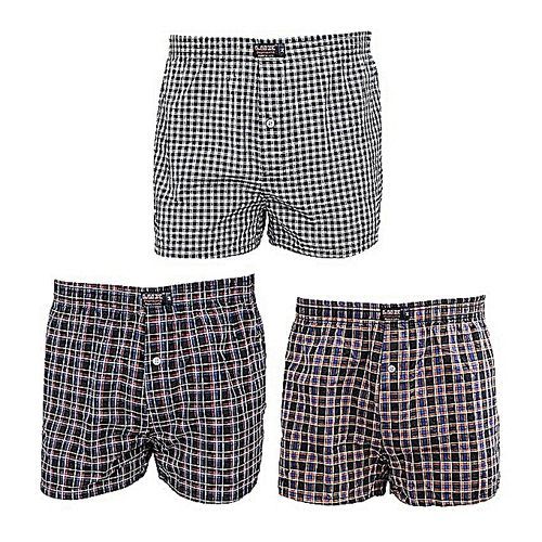 Generic Lot de 3 Cale ons Boxer Shorts Homme Multicolore