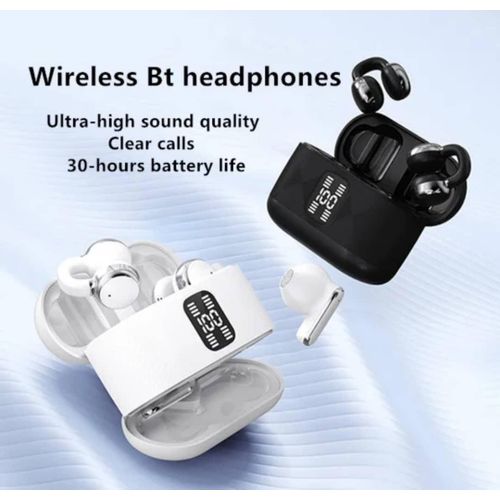 product_image_name-Generic-Écouteurs sans fil confortables Q16 à clipser et semi-intra-auriculaires (deux paires) avec affichage de la batterie-5