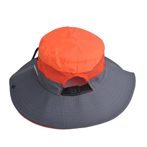 product_image_name-Fashion-Voyage en plein air, plage, chapeau de pêcheur, chapeau de soleil à large bord, camping, alpinisme, couvre-visage, chapeau de soleil avec queue de cheval - orange-3