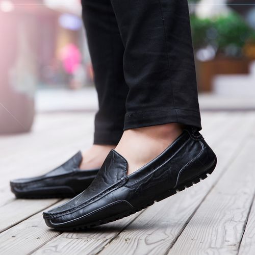 Fashion Big Size Mens Loafers Slip Ons Boat Loafer Shoes Black Prix pas cher Jumia SN