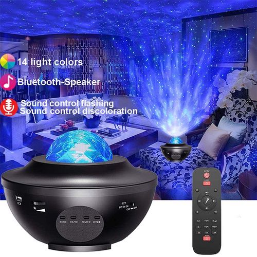 Projecteur LED Ciel Etoilé Musique Bluetooth Décoration Chambre Veilleuse