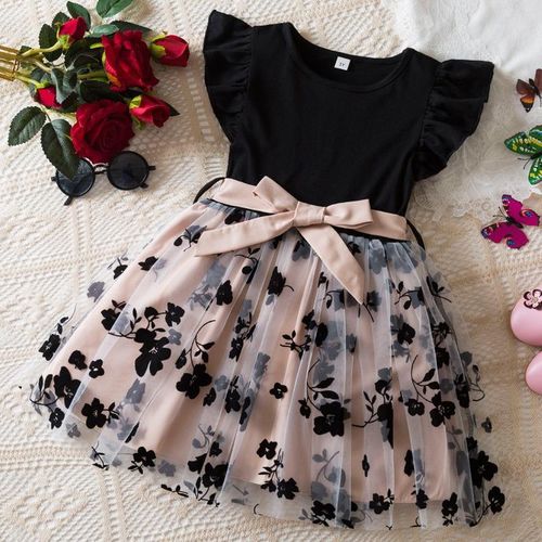 product_image_name-Arsuxeo-Robe pour enfants imprimé nœud robe pour filles robe pour enfants dentelle Tulle vêtements occasionnels-1