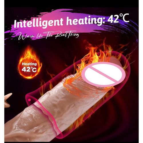 product_image_name-Generic-Sextoy vibrateur clitoridien point G et anus avec léche langue réaliste pour femmes, 8.87 pouces, chauffage, 9 vibrations, 3 Modes d'oscillation télescopiques, ventouse, jouet sexuel pour adultes ~pour Couples-4