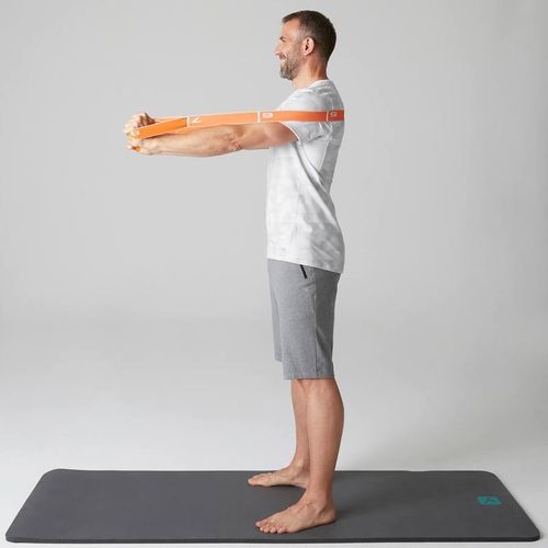 product_image_name-Decathlon-T-shirt 520 slim col rond Gym Stretching homme blanc AOP by decathlon-8