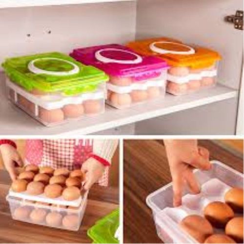 product_image_name-Generic-Boîte De Rangement D'organisateur D'oeufs De Double Couche-1