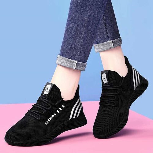 Fashion Chaussures Femmes Baskets Noir Blanc Prix pas cher Jumia SN