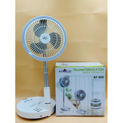 product_image_name-Generic-Ventilateur Sur Pied Avec Télécommande, Rechargeable 3 Vitesses Pliable et Lamp-2