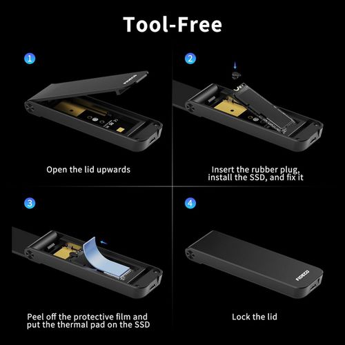 product_image_name-Generic-Boîtier SSD M.2 NVMe USB 3.2, Design de Style Sandwich, Supporte UASP et Trim-7