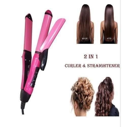 product_image_name-Generic-Waer Fer à Lisser et à Boucler les Cheveux – 2 en 1 – Pour Femme-4