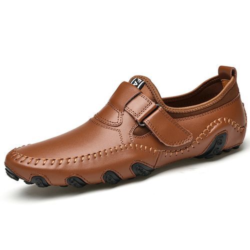 product_image_name-Unbrand-Driving shoes 100% cuir original marron-1
